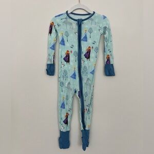 Little Sleepies Disney Frozen Anna & Elsa Zippy 12-18mo
